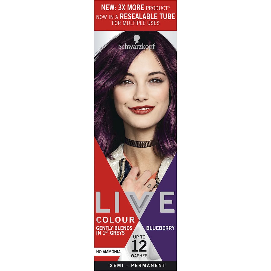 Live Colour Hair Colour Blueberry 75mL