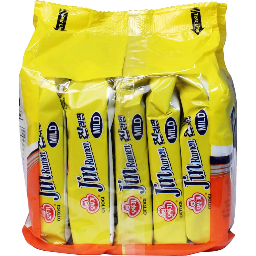 Ottogi Jin Ramen Instant Noodles Mild Multi Pack 5pk 600g