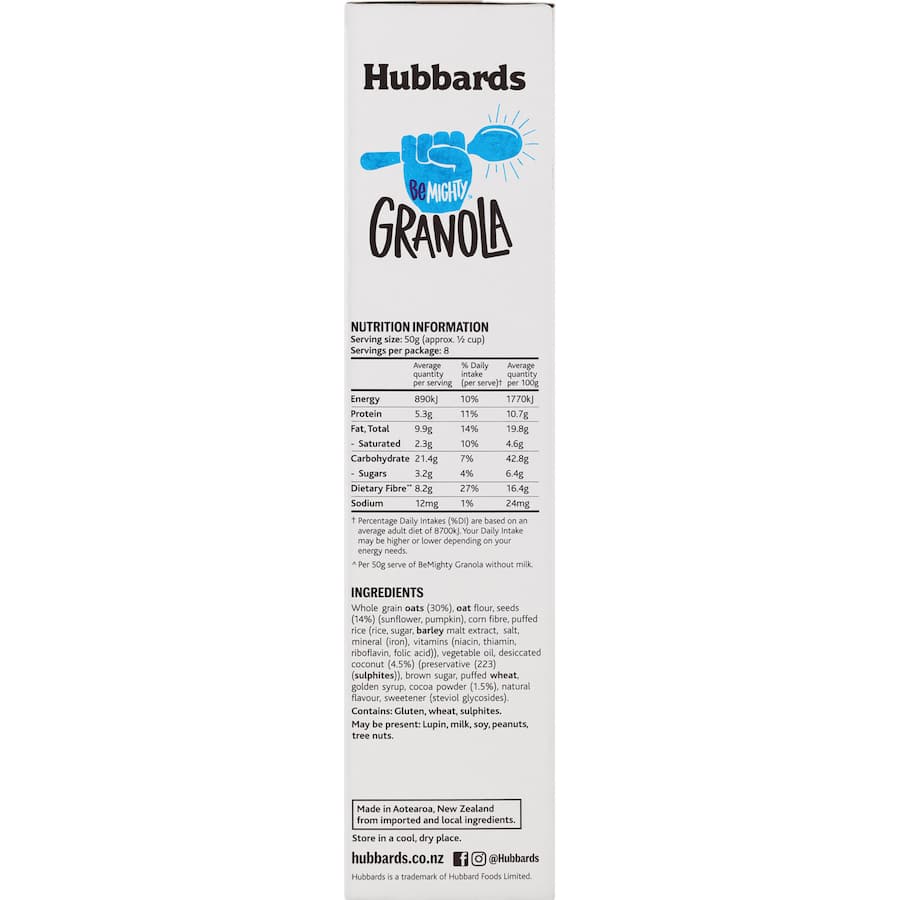 Hubbards Be Mighty Granola Cocoa & Coconut 400g