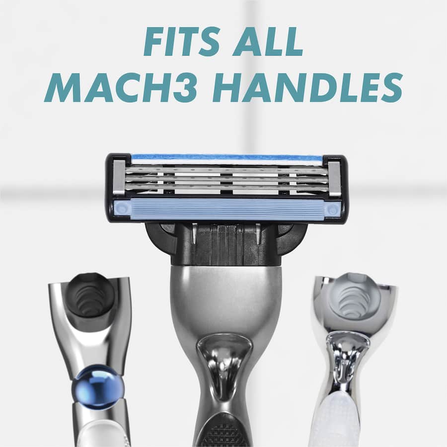 Gillette Mach 3 Turbo 3d Replacement Blades Cartridges 10pack