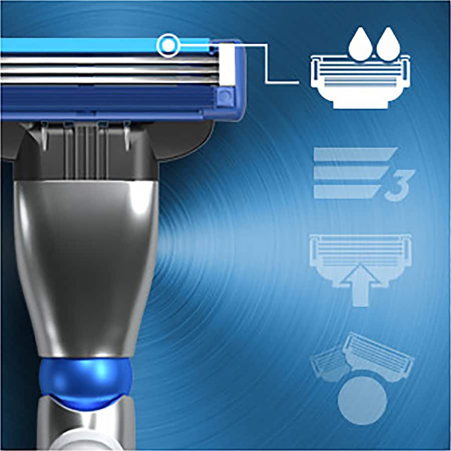 Gillette Mach 3 Turbo 3d Replacement Blades Cartridges 5pack