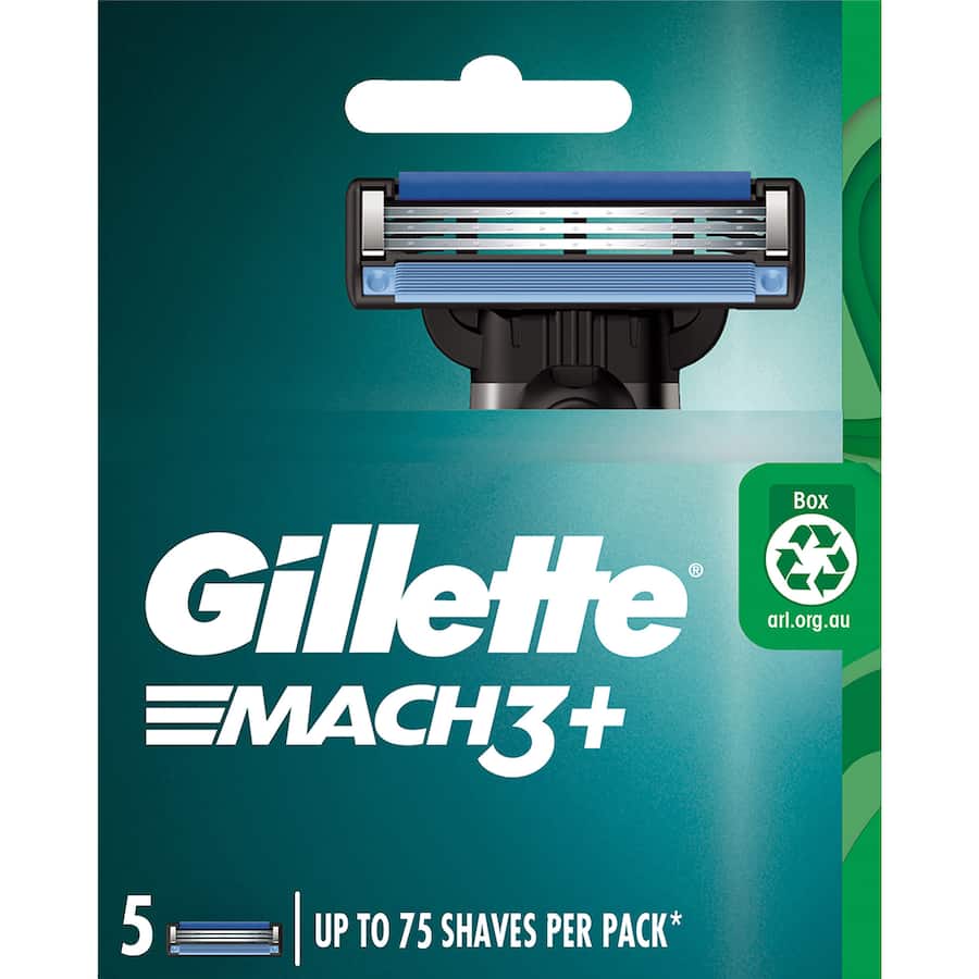 Gillette Mach3+ Replacement Blades Cartridges 5pack