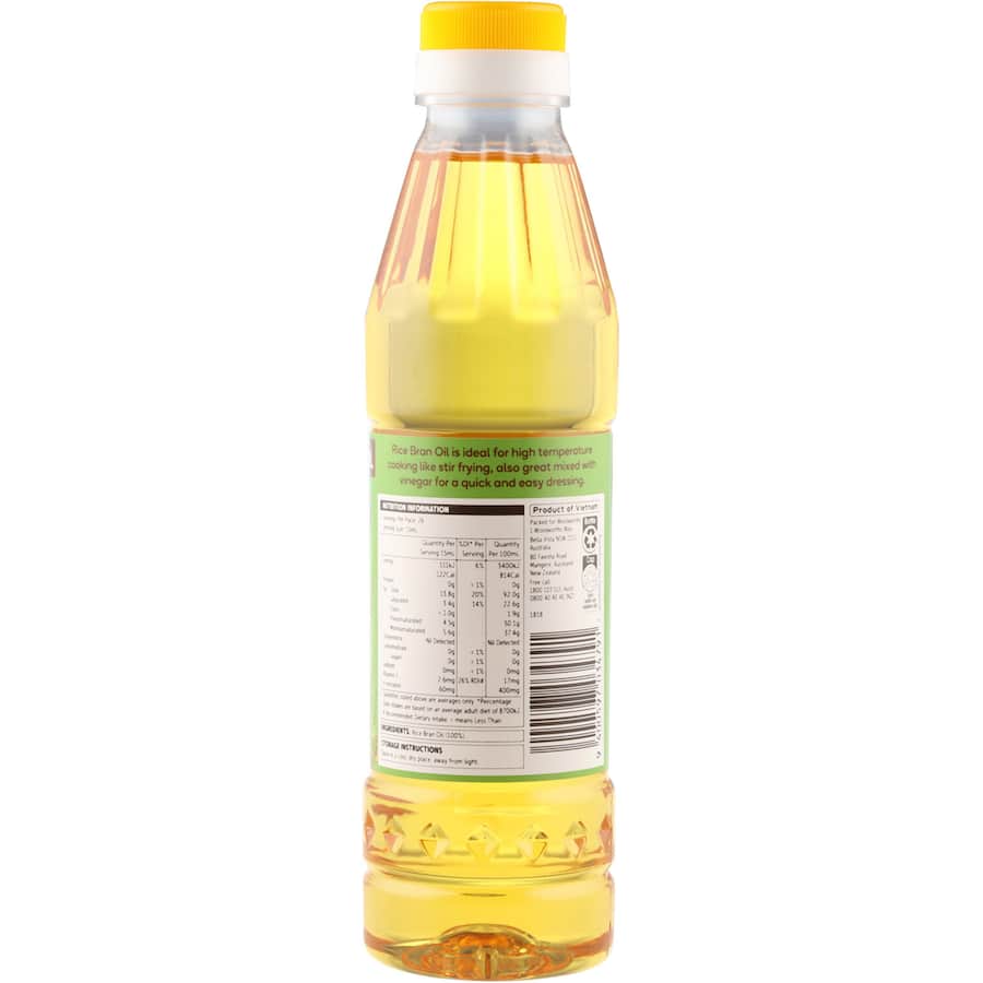 Woolworths Rice Bran Oil 400mL