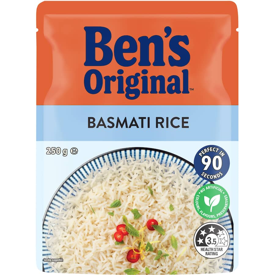 Bens Original Microwave Rice Basmati Pouch 250g