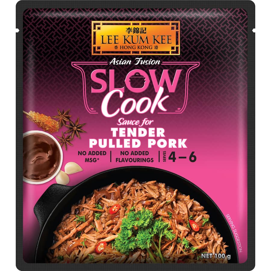 Lee Kum Kee Slow Cook Recipe Base Tender Pulled Pork 100g