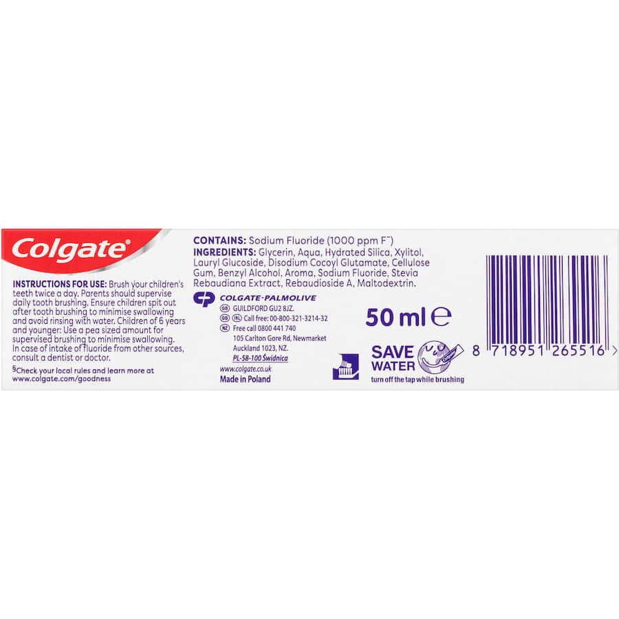 Colgate Kids 0-2 Years Baby Toothpaste First Smiles Strawberry 50mL
