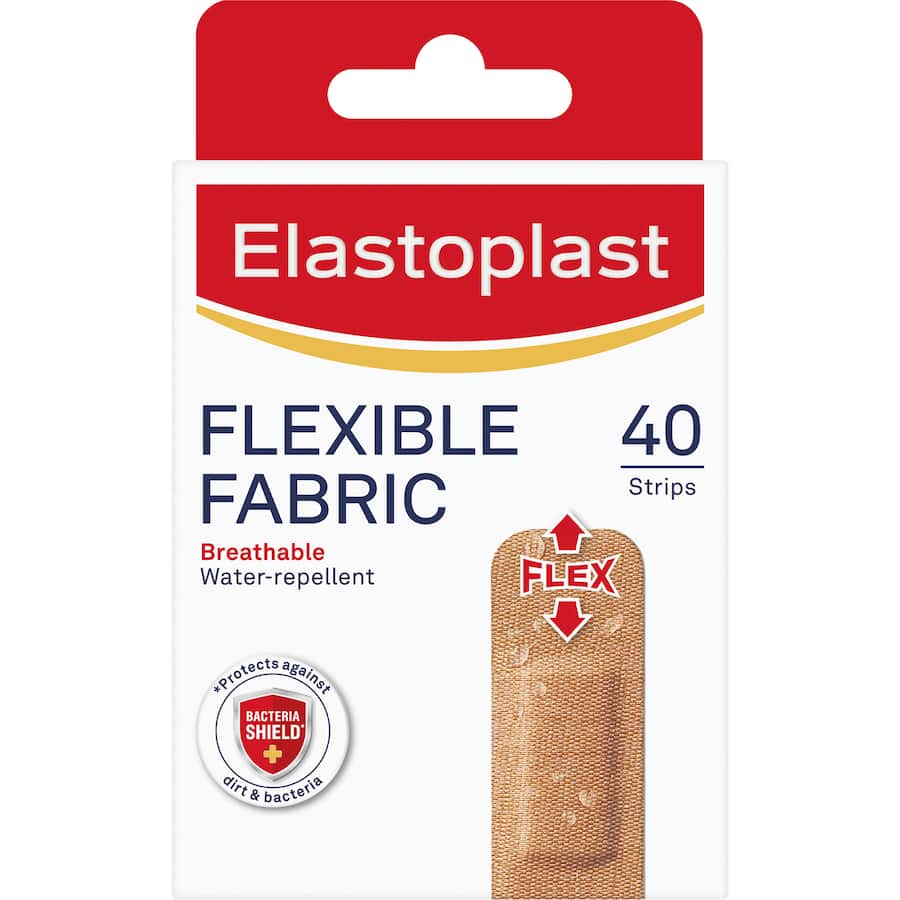 Elastoplast Plasters Flexible Fabric Strips 40pack