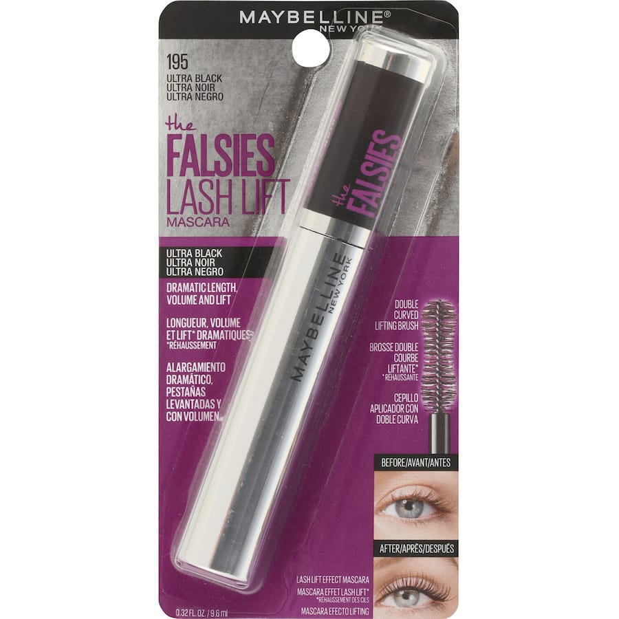Maybelline The Falsies Lash Lift Volumising Mascara Ultra Black 9.6mL