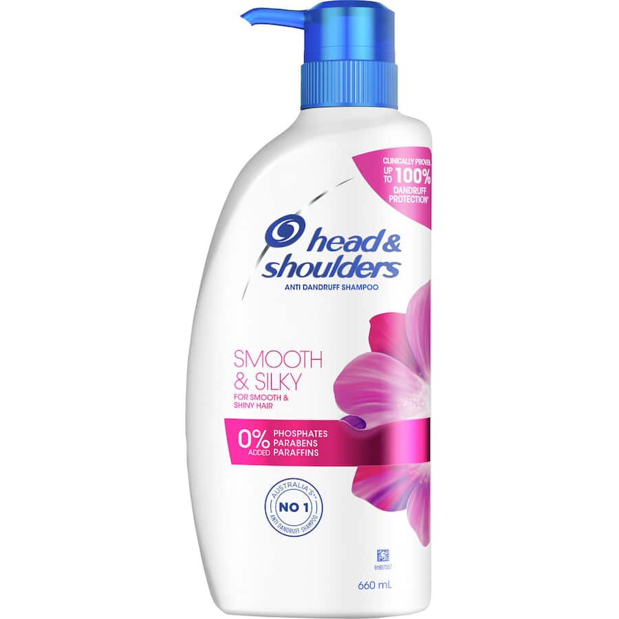 Head & Shoulders Anti Dandruff Shampoo For Smooth & Shiny Hair Pump 660mL