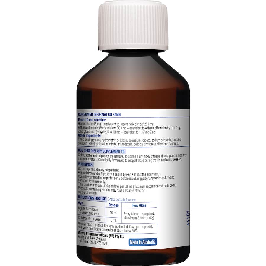 Duro-tuss Lingering Chest + Immune Support Liquid 200mL