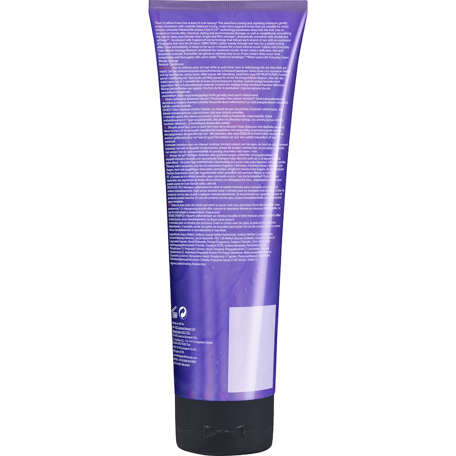 Fudge Professional Toning Shampoo Everyday Clean Blonde 250mL