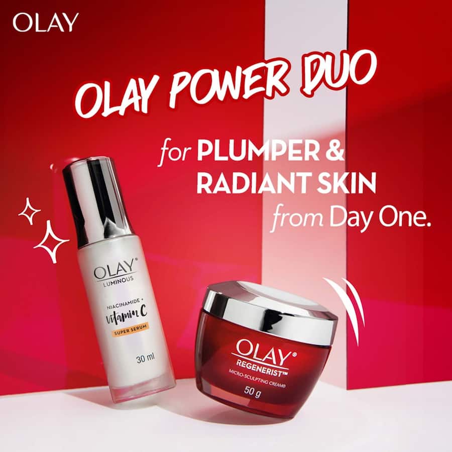 Olay Luminous Super Face Serum Moisturiser Niacinamide + Vitamin C 30mL
