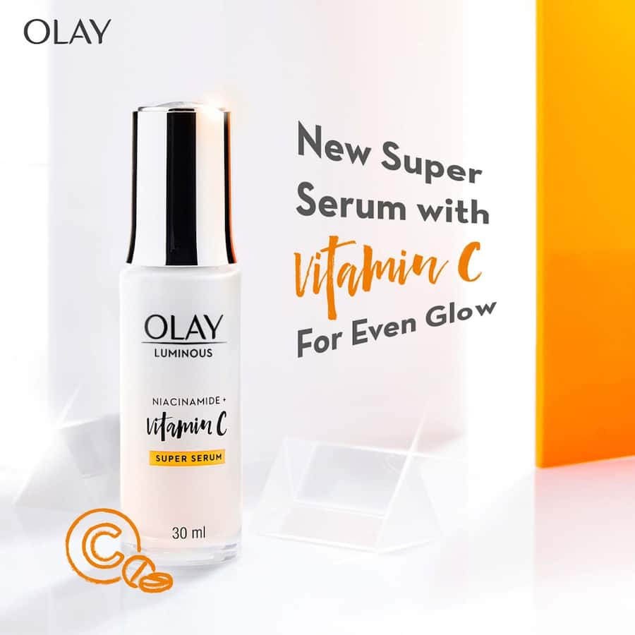 Olay Luminous Super Face Serum Moisturiser Niacinamide + Vitamin C 30mL