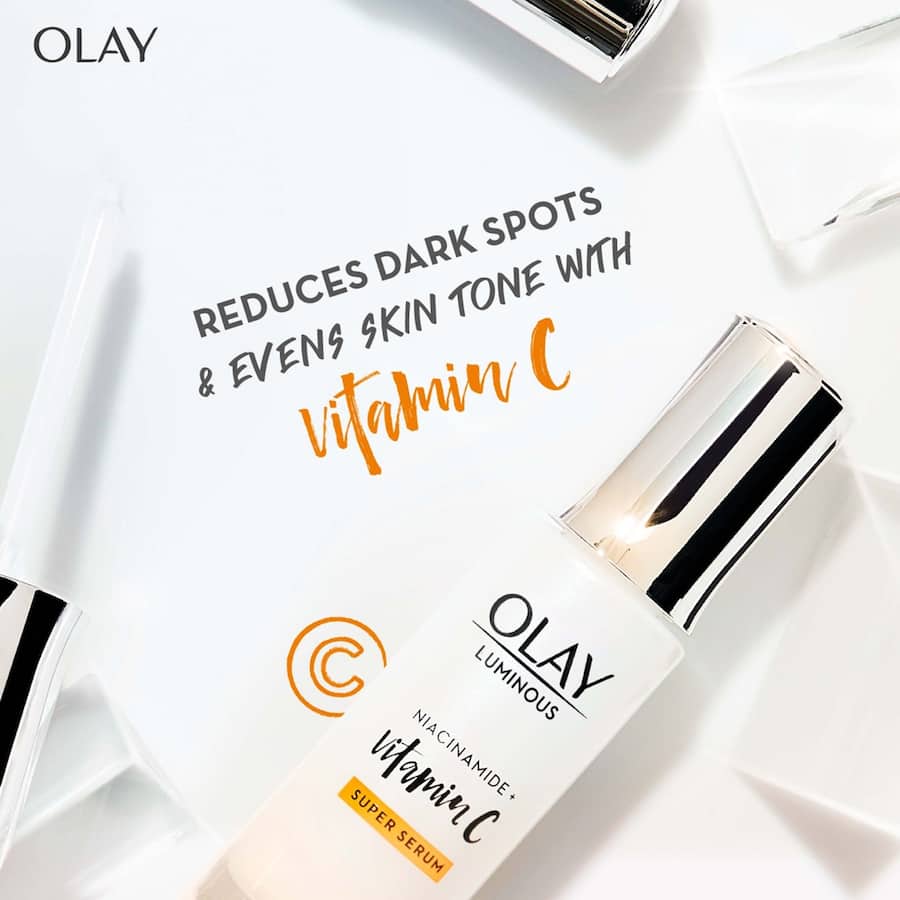 Olay Luminous Super Face Serum Moisturiser Niacinamide + Vitamin C 30mL