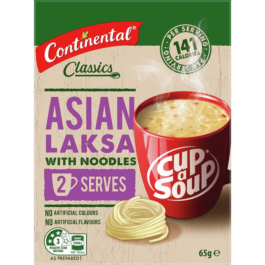 Continental Classics Cup A Soup Asian Laksa With Noodles 65g