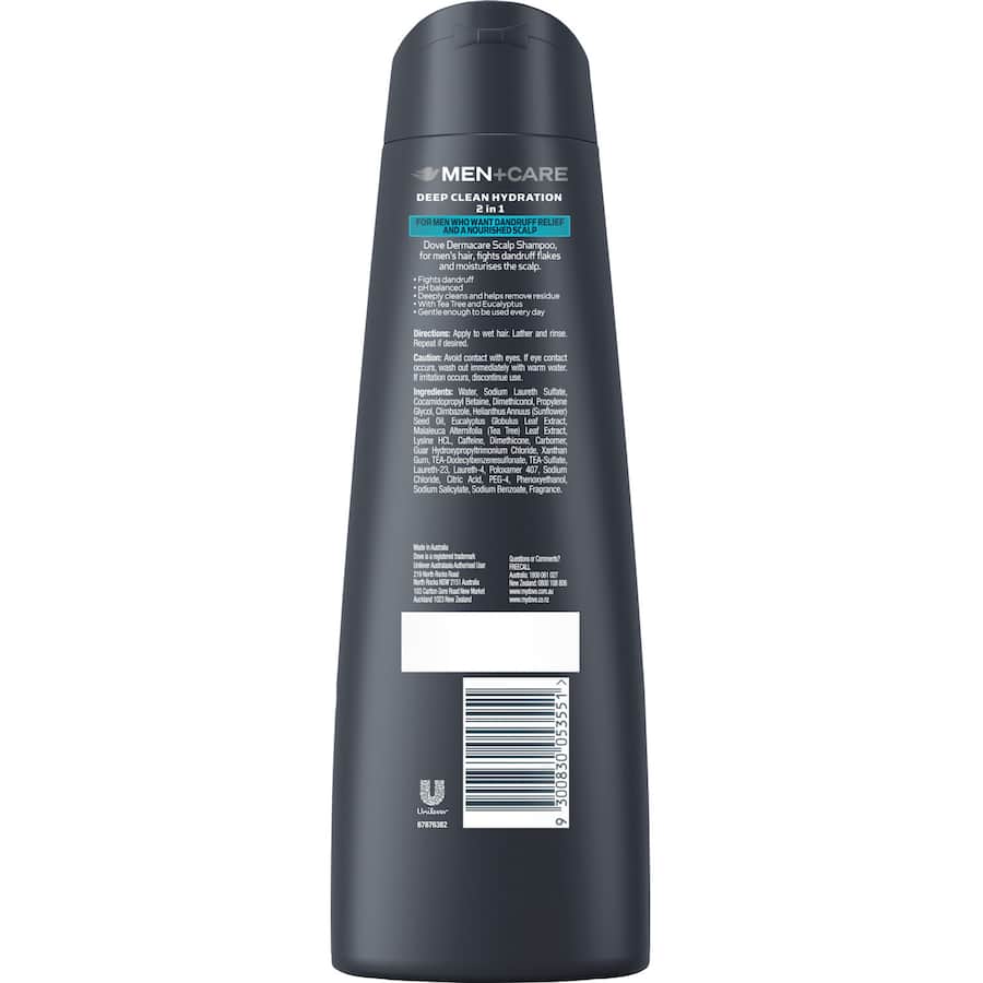 Dove Men + Care Anti-dandruff 2 In 1 Shampoo Deep Clean Hydration 300mL
