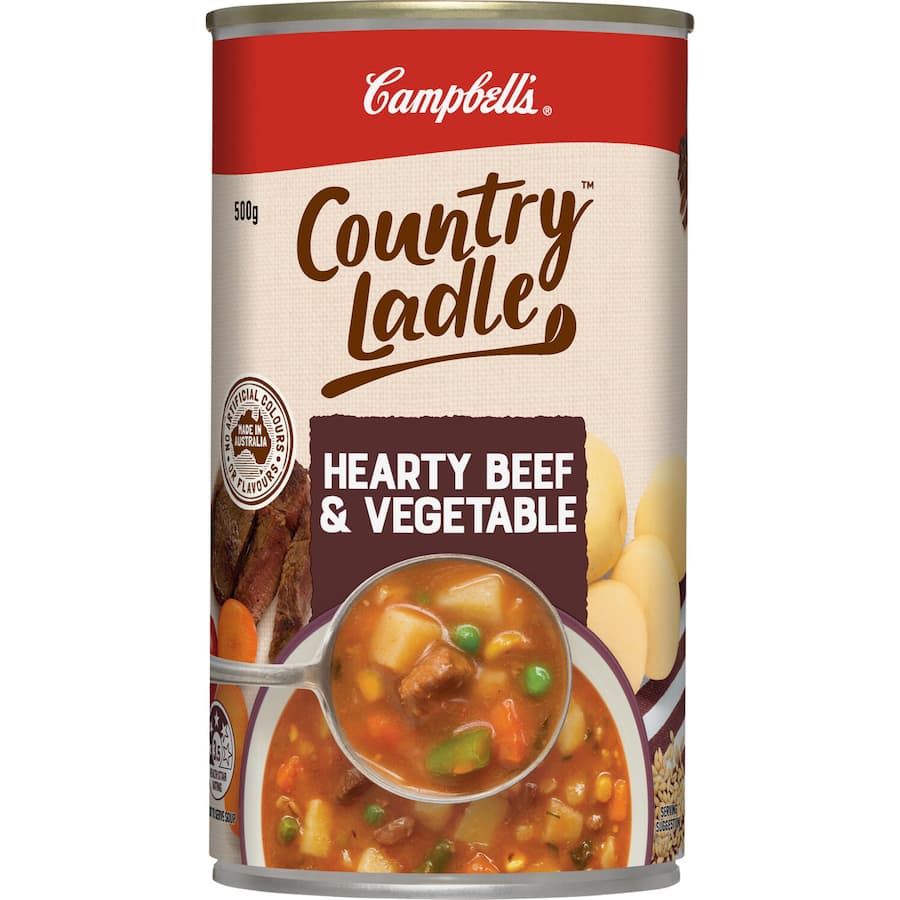 Campbell's Country Ladle Soup Beef & Vegetables Canned 500g