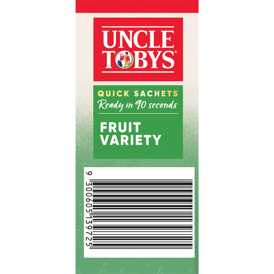 Uncle Tobys Oats Quick Sachets Fruit Variety 10 pack 350g