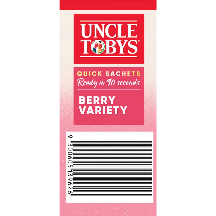 Uncle Tobys Oats Quick Sachets Berry Variety 10 pack 350g