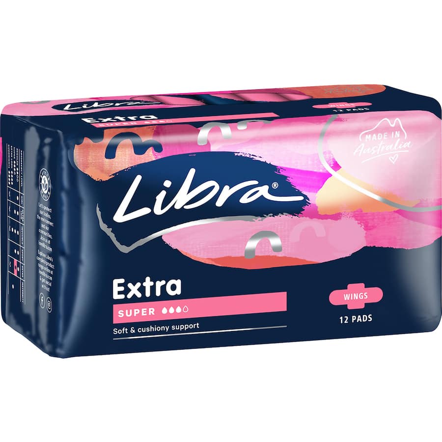 Libra Extra Pads Super With Wings 12pack