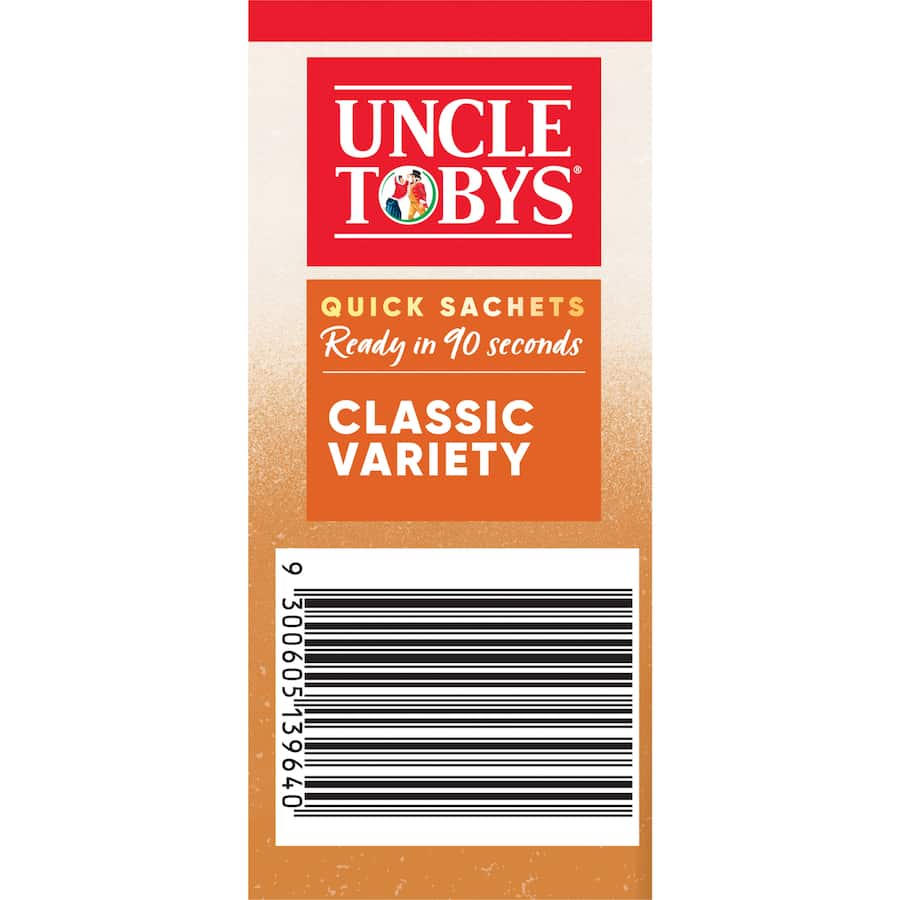 Uncle Tobys Oats Quick Sachets Classic Variety 10 pack 350g