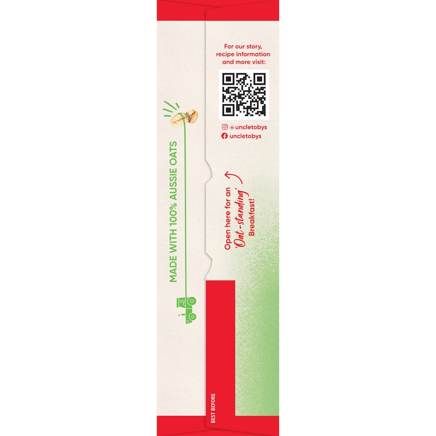 Uncle Tobys Oats Quick Sachets Apple Cinnamon 10 pack 350g