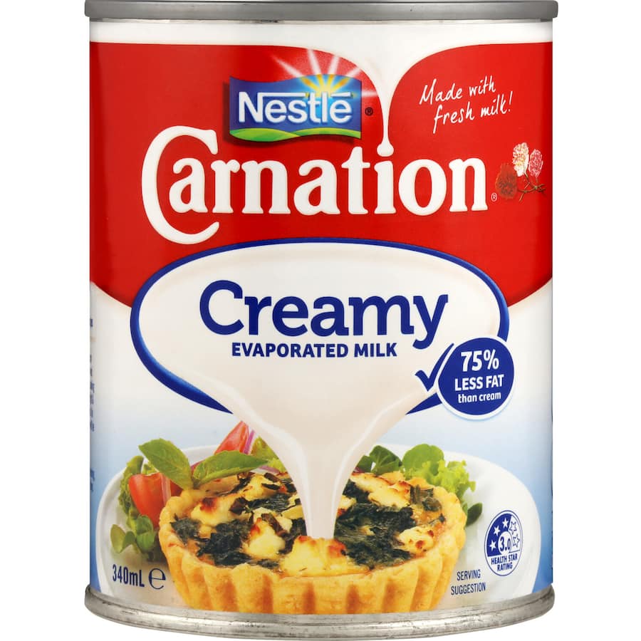 Nestlé Carnation Evaporated Milk Creamy Tear tab can 340mL