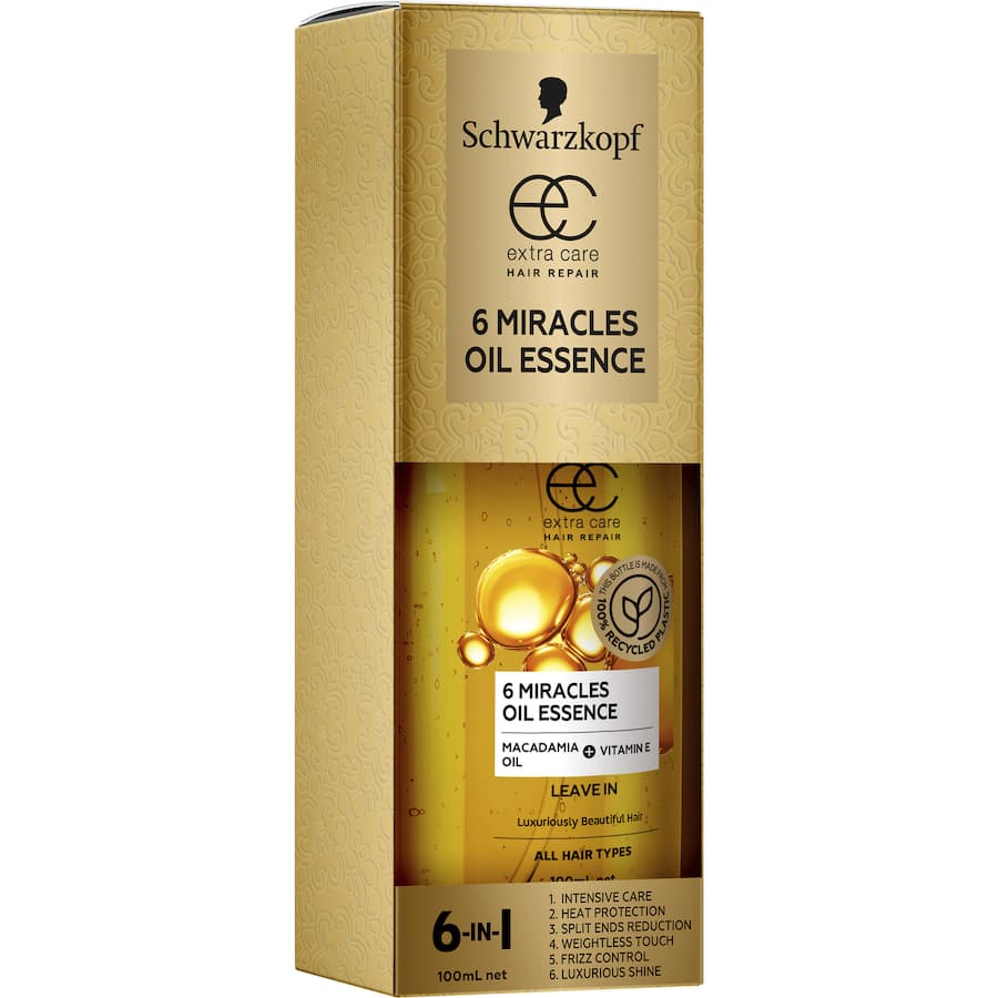 Schwarzkopf Extra Care Hair Treatment 6 Miracles Oil Essence 100mL