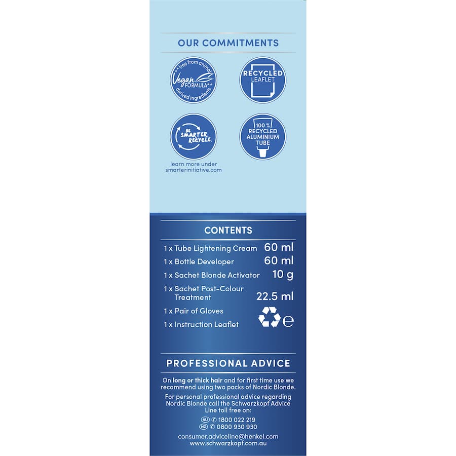 Nordic Blonde Hair Colour L1 Intensive Lightener 1pack