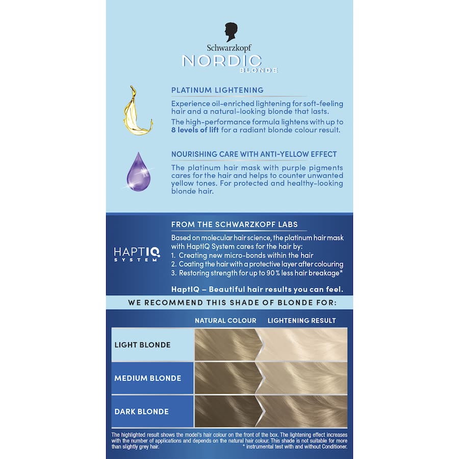 Nordic Blonde Hair Colour L101 Silver Blonde 1pack