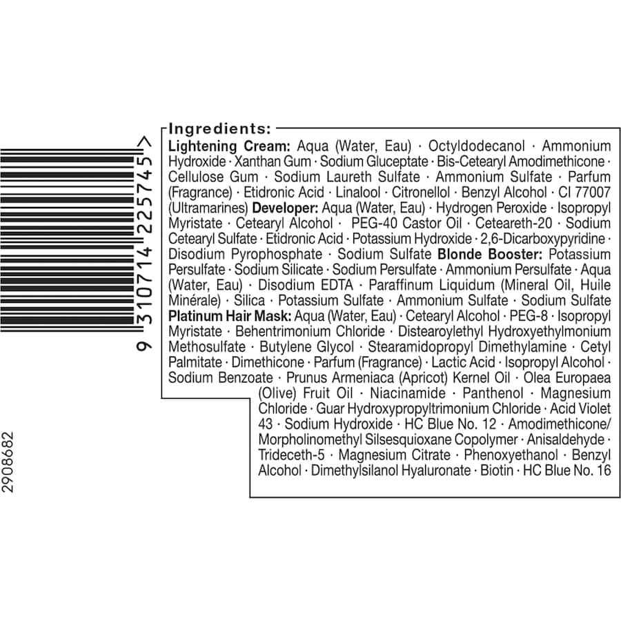 Nordic Blonde Hair Colour L101 Silver Blonde 1pack