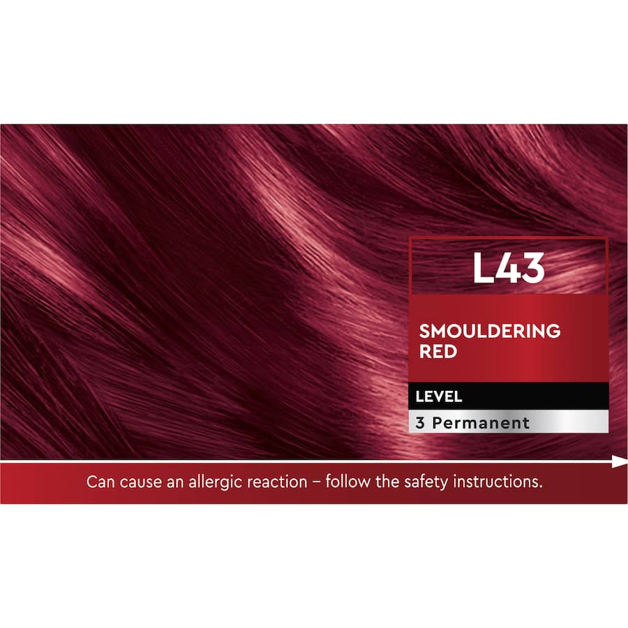 Schwarzkopf Brilliance Hair Colour L43 Smouldering Red 1pack