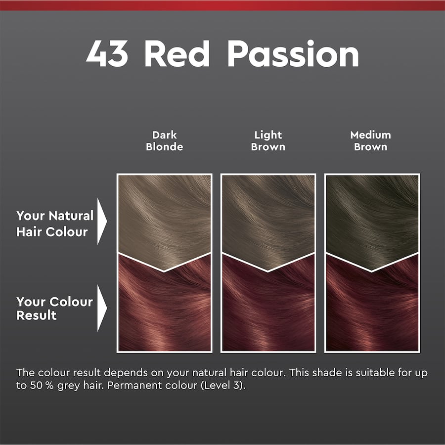 Schwarzkopf Brilliance Hair Colour 43 Red Passion 1pack