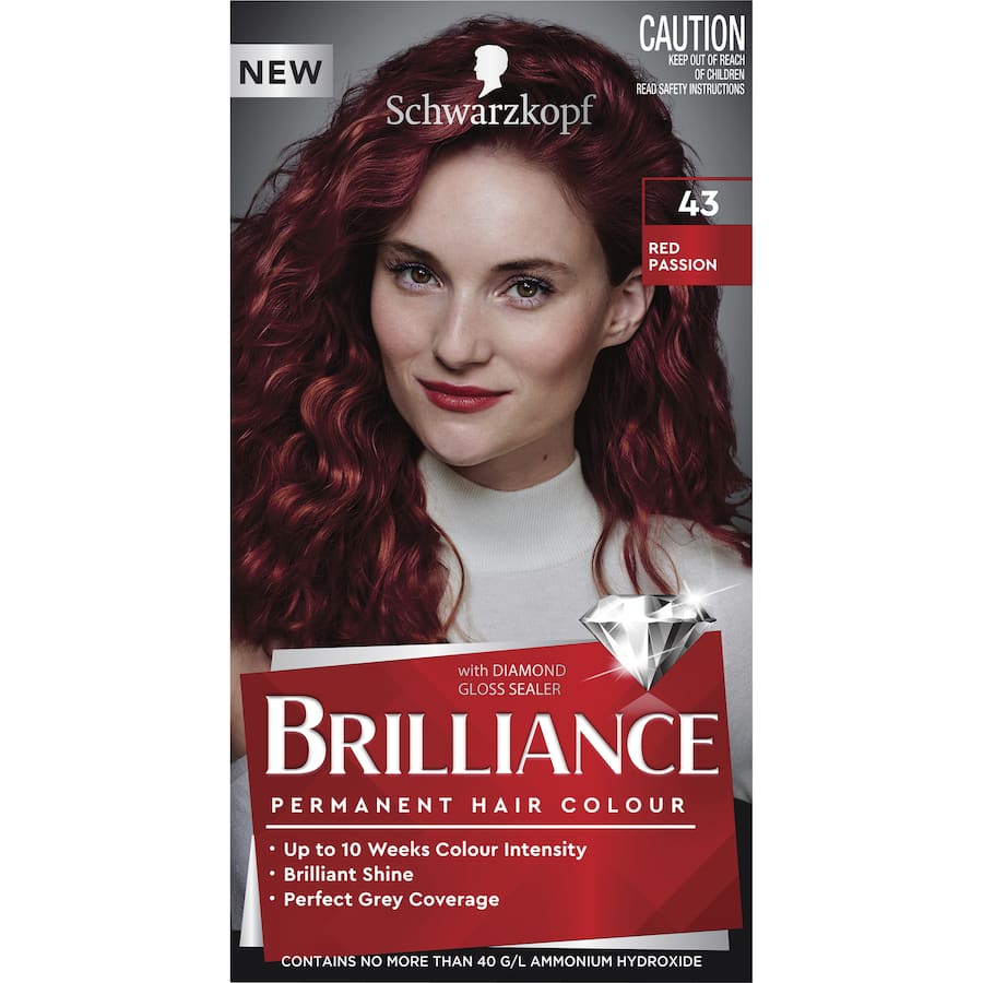 Schwarzkopf Brilliance Hair Colour 43 Red Passion 1pack