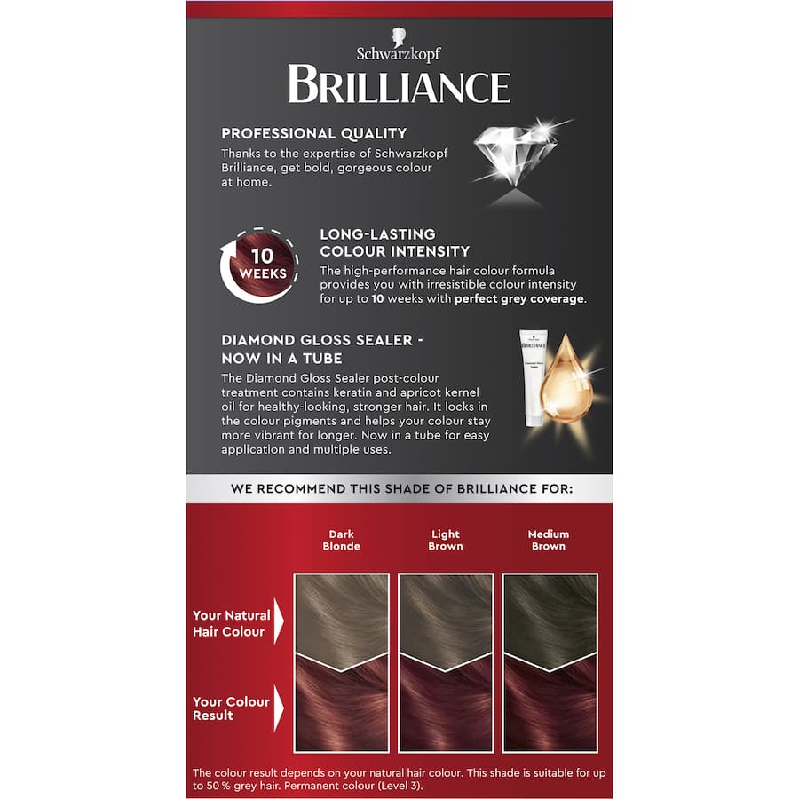 Schwarzkopf Brilliance Hair Colour 43 Red Passion 1pack
