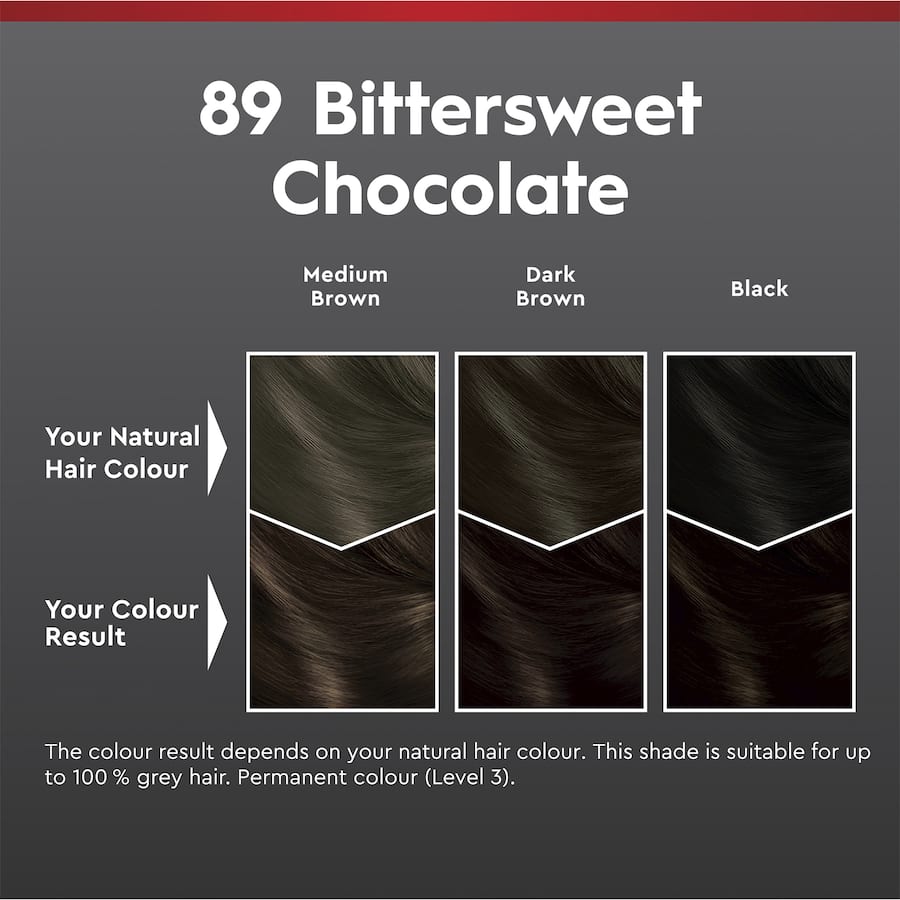 Schwarzkopf Brilliance Hair Colour 89 Bitter Sweet Chocolate 1pack