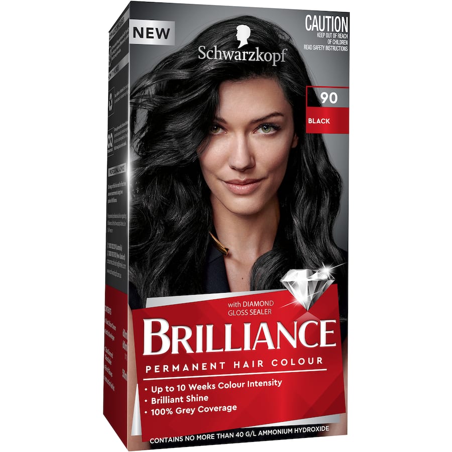 Schwarzkopf Brilliance Hair Colour 90 Black 1pack