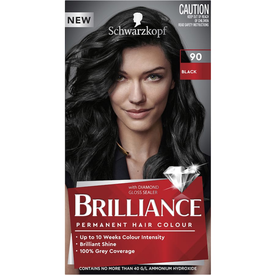Schwarzkopf Brilliance Hair Colour 90 Black 1pack