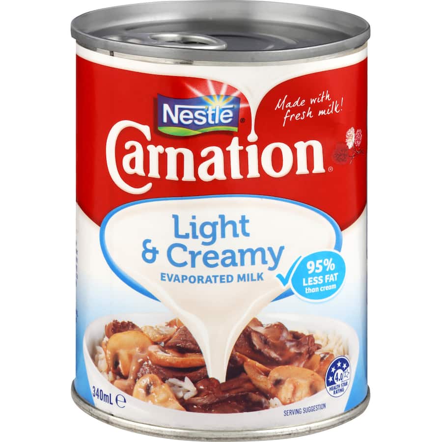 Nestlé Carnation Evaporated Milk Light & Creamy Tear tab can 340mL
