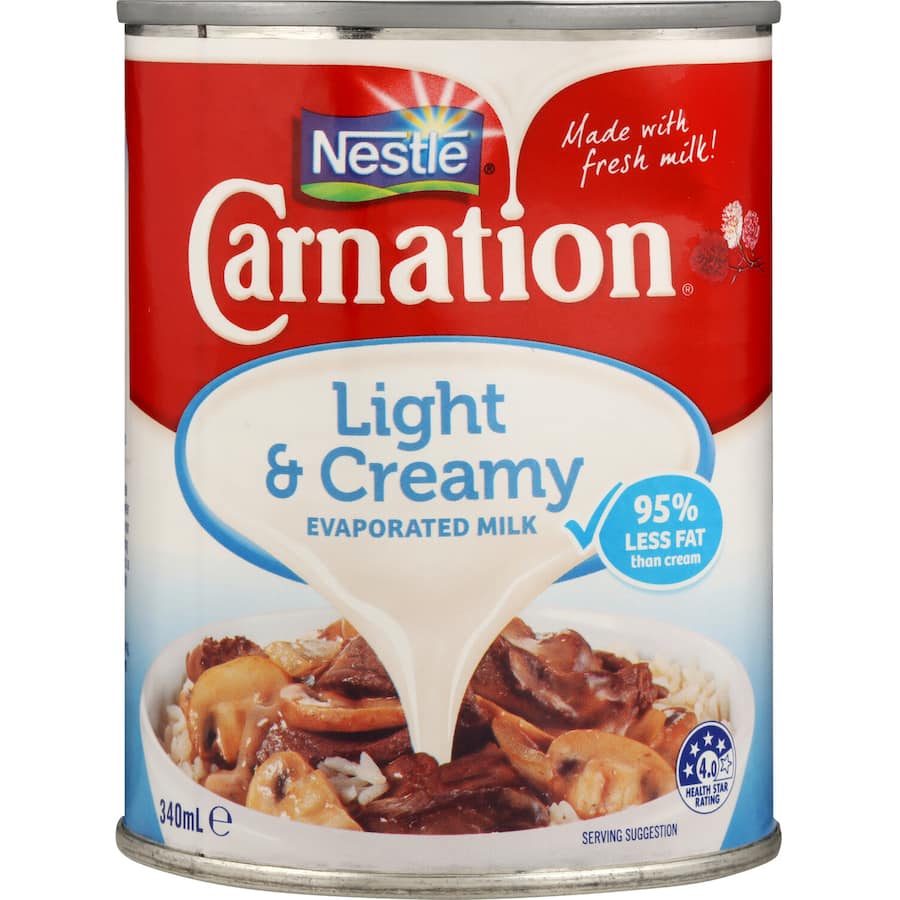 Nestlé Carnation Evaporated Milk Light & Creamy Tear tab can 340mL