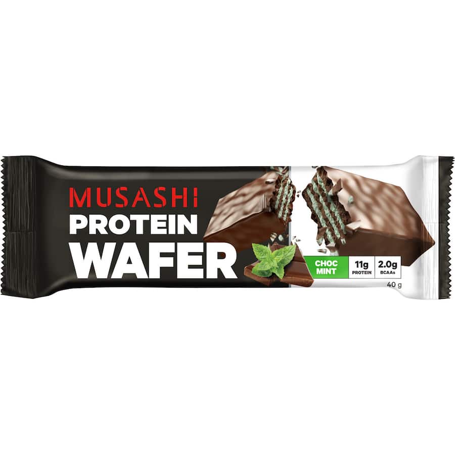 Musashi Protein Bar Choc Mint Wafer 40g