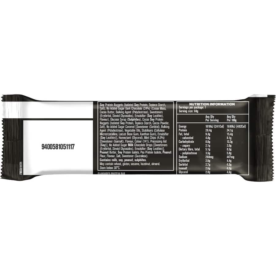 Musashi Protein Bar Protein Crisp Dark Choc Mint 60g