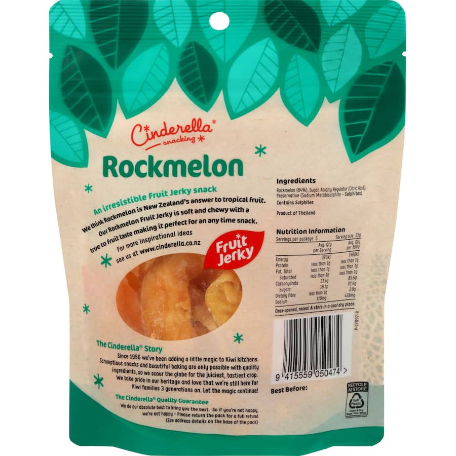 Cinderella Dried Rockmelon 125g