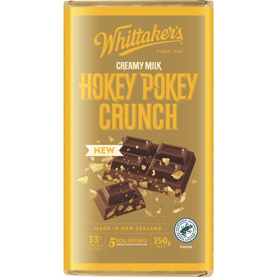 Whittakers Chocolate Hokey Pokey Crunch Block 250g