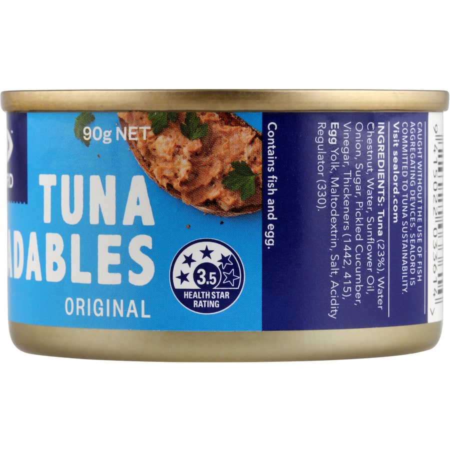 Sealord Spreadables Tuna Spread Original Tear tab can 90g