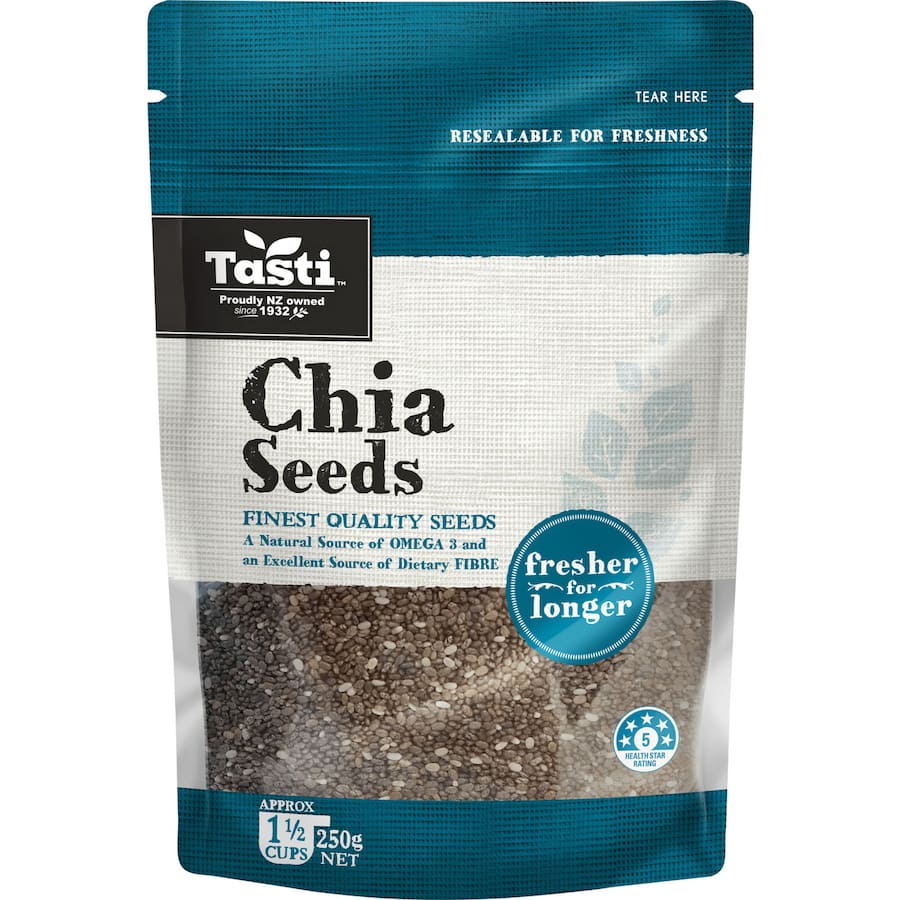 Tasti Chia Seeds  Resealable pouch 250g