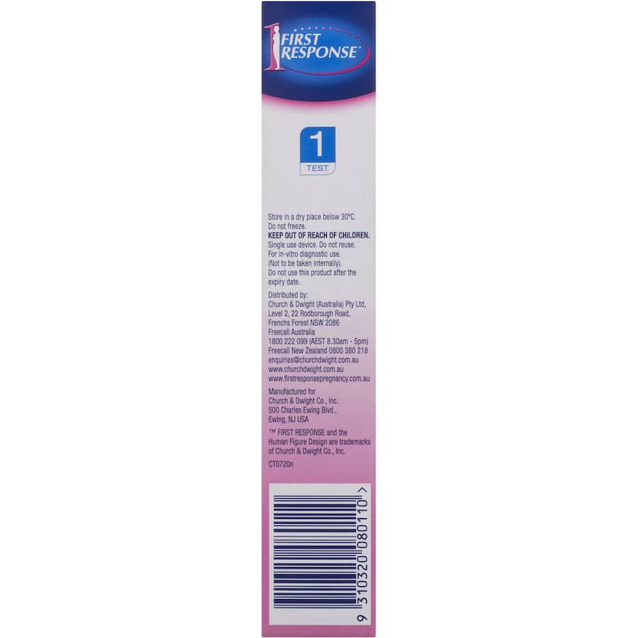 First Response Pregnancy Test Kit Instream 1pack