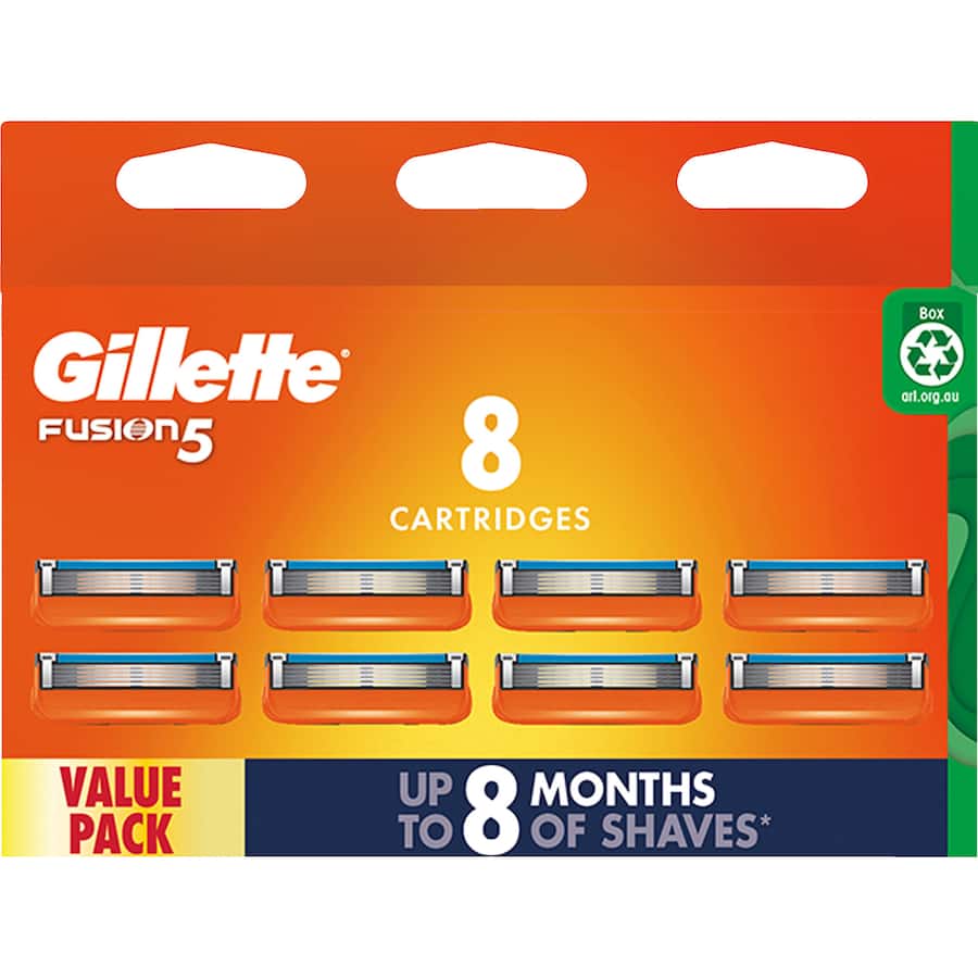 Gillette Fusion 5 Manual Razor Blades Refill Refil 8pack