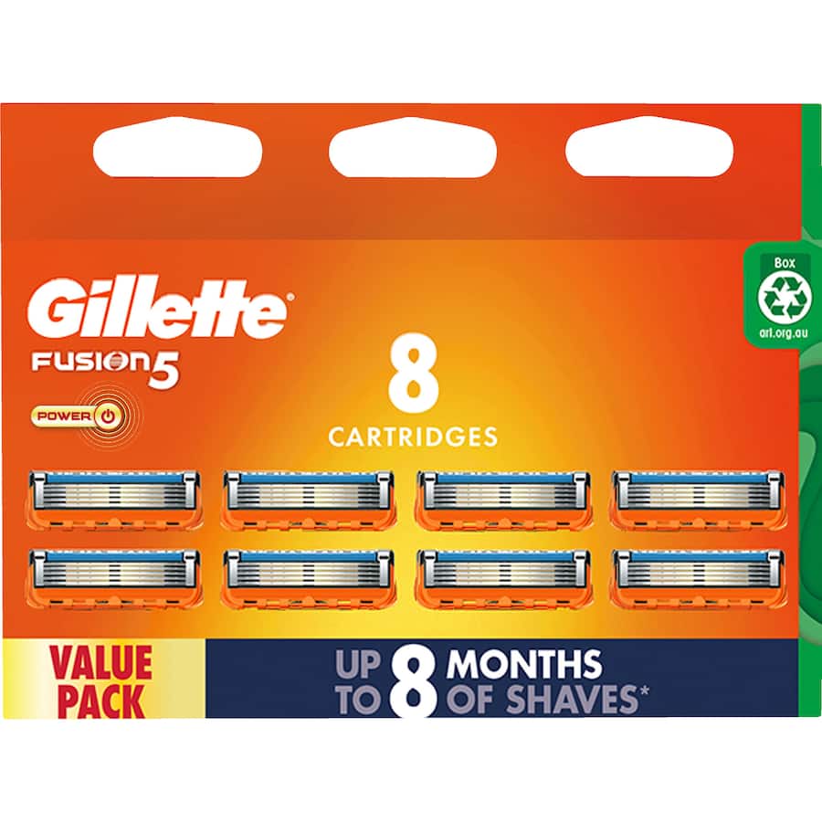 Gillette Fusion 5 Power Razor Blades Refills 8pack
