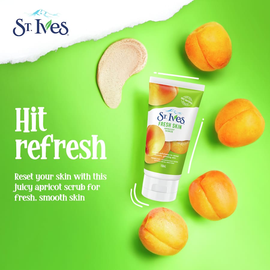 St Ives Facial Cleanser Invigorating Apricot Scrub Tube 150mL